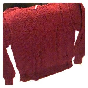 Brand New Free People Distressed Sweater
